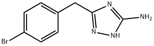 5-(4-溴苄基)-4H-1,2,4-三唑-3-胺,502685-91-8,结构式