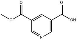 5-(メトキシカルボニル)ニコチン酸 化学構造式