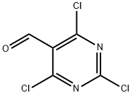 2,4,6-三氯-5-嘧啶甲醛 结构式