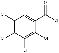 3,4,5-trichloro-2-hydroxybenzoyl chloride  Struktur