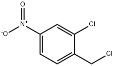 1-(クロロメチル)-2-クロロ-4-ニトロベンゼン 化学構造式