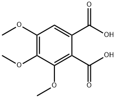 3,4,5-三甲氧基邻苯二甲酸, 50276-60-3, 结构式