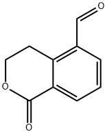 3,4-ジヒドロ-1-オキソ-1H-2-ベンゾピラン-5-カルボアルデヒド 化学構造式