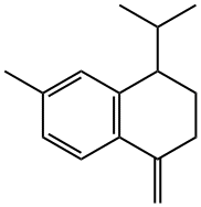 1,2,3,4-Tetrahydro-6-methyl-1-methylene-4-isopropylnaphthalene 结构式