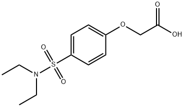 (4-DIETHYLSULFAMOYL-PHENOXY)-ACETIC ACID 结构式
