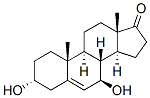Androst-5-en-17-one, 3,7-dihydroxy-, (3alpha,7beta)- (9CI) 结构式