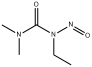 1-エチル-3,3-ジメチル-1-ニトロソ尿素 化学構造式