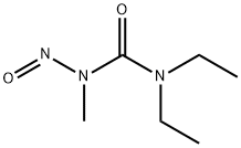 3,3-ジエチル-1-メチル-1-ニトロソ尿素 化学構造式
