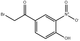 2-BROMO-4'-HYDROXY-3'-NITROACETOPHENONE Structure