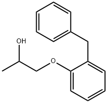 1-(2-ベンジルフェノキシ)-2-プロパノール 化学構造式