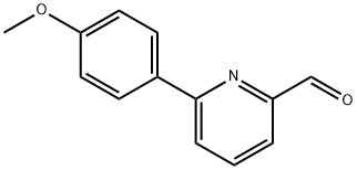 6-(4-METHOXYPHENYL)-2-PYRIDINECARBOXALD& Struktur