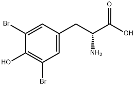 3,5-二溴-D-酪氨酸 结构式