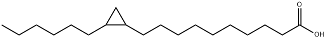 10-(2-ヘキシルシクロプロピル)デカン酸 化学構造式