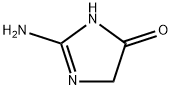2-アミノ-1,5-ジヒドロ-4H-イミダゾール-4-オン 化学構造式