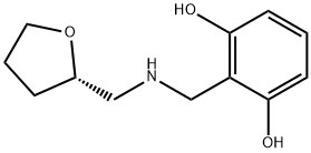 1,3-Benzenediol, 2-[[[[(2S)-tetrahydro-2-furanyl]methyl]amino]methyl]- (9CI) 结构式