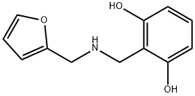 1,3-Benzenediol, 2-[[(2-furanylmethyl)amino]methyl]- (9CI) 结构式