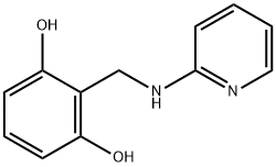 1,3-Benzenediol, 2-[(2-pyridinylamino)methyl]- (9CI) Struktur