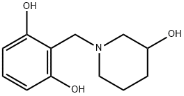 1,3-Benzenediol, 2-[(3-hydroxy-1-piperidinyl)methyl]- (9CI) Struktur