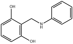 1,3-Benzenediol, 2-[(phenylamino)methyl]- (9CI) Struktur