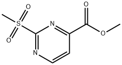 2-Methanesulfonyl-pyrimidine-4-carboxylic acid ethyl ester Structure