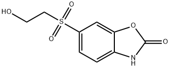 6-(2-羟乙基砜基)苯并恶唑酮, 5031-74-3, 结构式