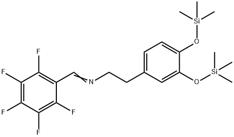 N-[(Pentafluorophenyl)methylene]-3,4-bis[(trimethylsilyl)oxy]benzeneethanamine 结构式