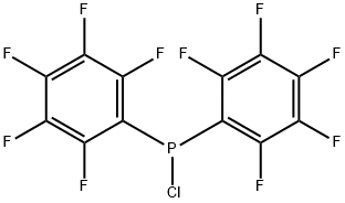Di-(pentafluorophenyl)phosphinchlorid Struktur
