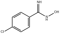 4-クロロ-N'-ヒドロキシベンゼンカルボキシイミドアミド 化学構造式