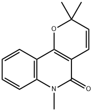 2,2,6-Trimethyl-2,6-dihydro-5H-pyrano[3,2-c]quinoline-5-one Struktur