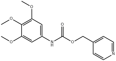 3,4,5-Trimethoxycarbanilic acid 4-pyridylmethyl ester Struktur