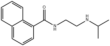 N-[2-(イソプロピルアミノ)エチル]-1-ナフタレンカルボアミド 化学構造式
