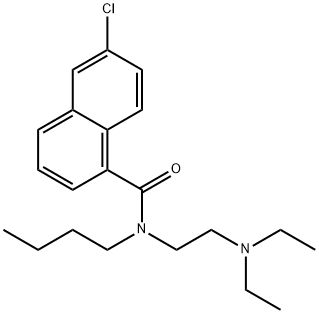 N-Butyl-N-[2-(diethylamino)ethyl]-6-chloro-1-naphthalenecarboxamide Struktur