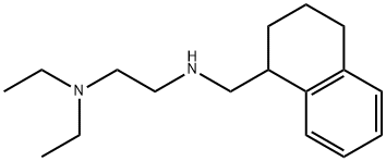 N,N-Diethyl-N'-[(1,2,3,4-tetrahydronaphthalen-1-yl)methyl]-1,2-ethanediamine 结构式