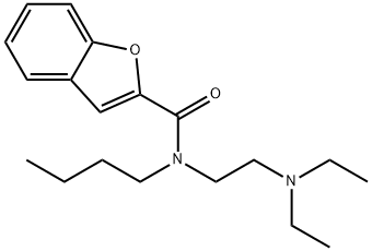 N-Butyl-N-[2-(diethylamino)ethyl]-2-benzofurancarboxamide Struktur