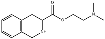 1,2,3,4-テトラヒドロ-3-イソキノリンカルボン酸[2-(ジメチルアミノ)エチル] 化学構造式