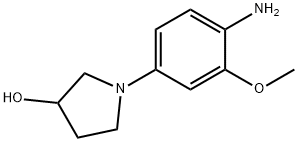 1-(4-氨基-3-甲氧基苯基)吡咯烷-3-醇, 503457-38-3, 结构式