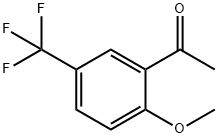 2'-メトキシ-5'-(トリフルオロメチル)アセトフェノン 化学構造式