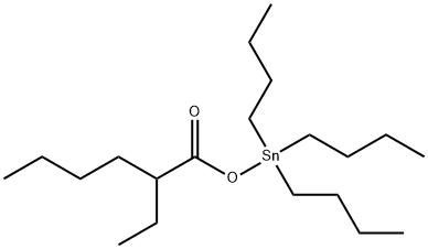 トリブチル[(2-エチル-1-オキソヘキシル)オキシ]スタンナン 化学構造式