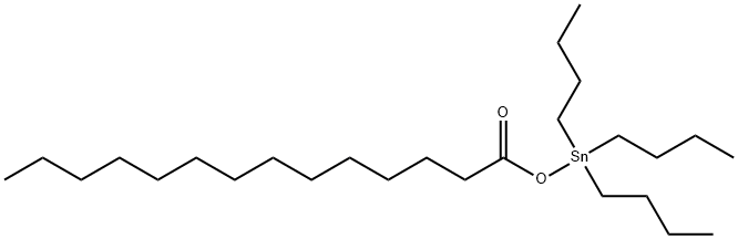 トリブチル[(1-オキソテトラデシル)オキシ]スタンナン 化学構造式