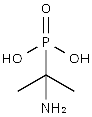 (1-アミノ-1-メチルエチル)ホスホン酸N水和物 化学構造式