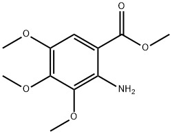 2-アミノ-3,4,5-トリメトキシ安息香酸メチル 化学構造式
