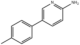 5-(4-メチルフェニル)-2-ピリジンアミン 化学構造式