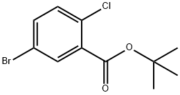 5-ブロモ-2-クロロ安息香酸TERT-ブチル 化学構造式