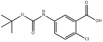 N-BOC-5-AMINO-2-CHLOROBENZOIC ACID Struktur