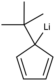 叔丁基环戊二烯并二烯锂 结构式