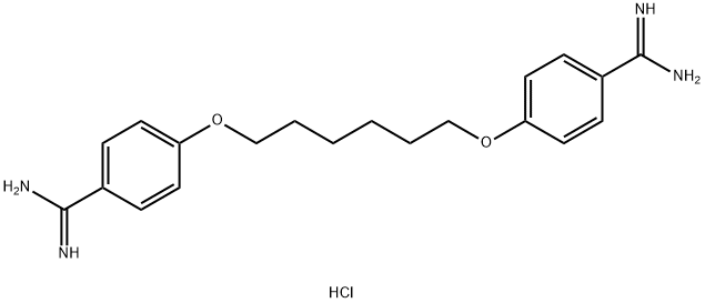 Hexamidine Dihydrochloride Struktur