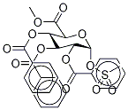 α-D-Glucopyranuronic Acid Methyl Ester 2,3,4-Tribenzoate 1-Methanesulfonate 结构式