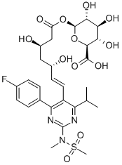 ROSUVASTATIN ACYL-B-D-GLUCURONIDE Struktur