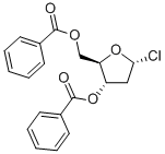 a-D-erythro-Pentofuranosyl chloride, 2-deoxy-, dibenzoate (9CI) Structure