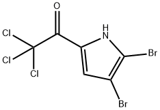 2,2,2-TRICHLORO-1-(4,5-DIBROMO-1H-PYRROL-2-YL)-1-ETHANONE 结构式